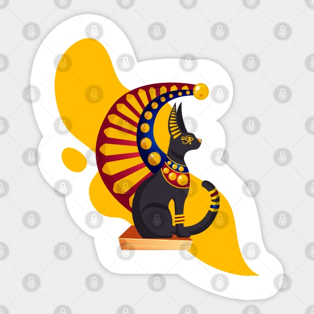 Cats in ancient Egypt Sticker by PG